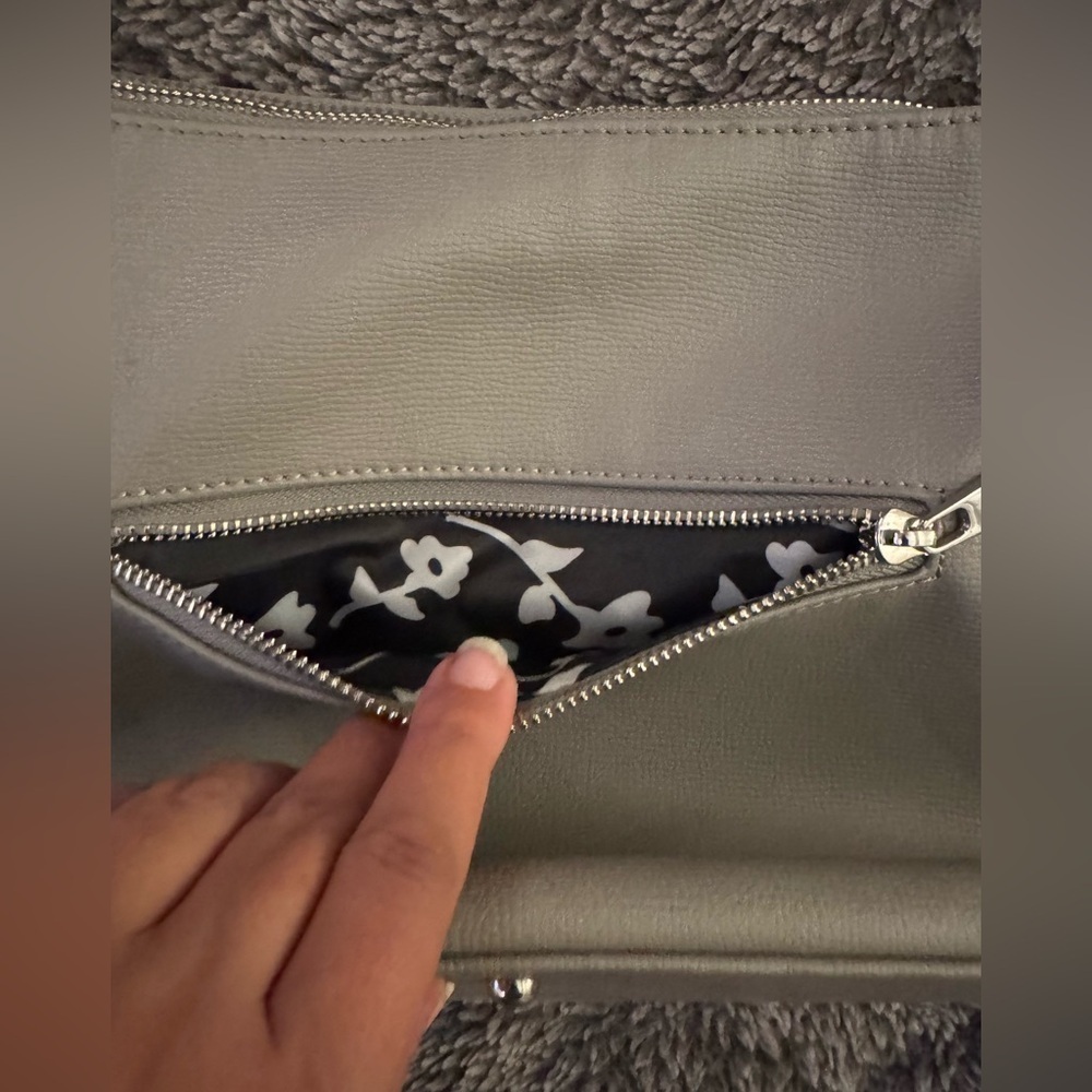 JENNA KATOR Gray Shoulder Bag Silver hardware - Picture 7 of 16